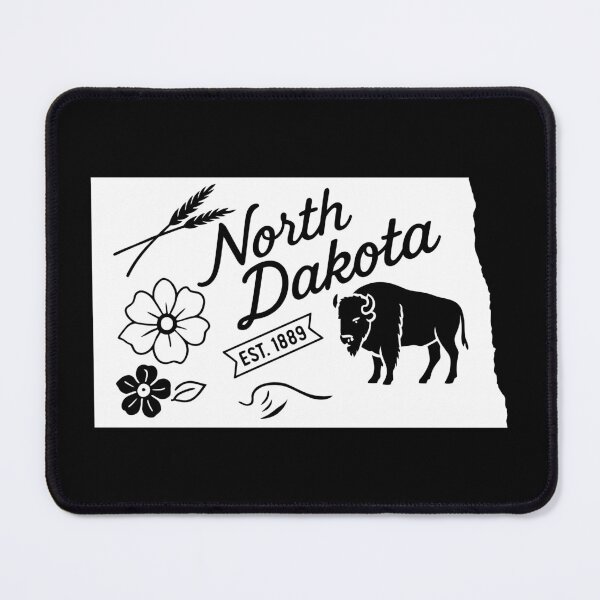 Item preview, North Dakota State Pride | Bison Wheat & Prairie Flower designed and sold by Sunflo67.
