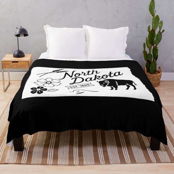 Item preview, North Dakota State Pride | Bison Wheat & Prairie Flower designed and sold by Sunflo67.