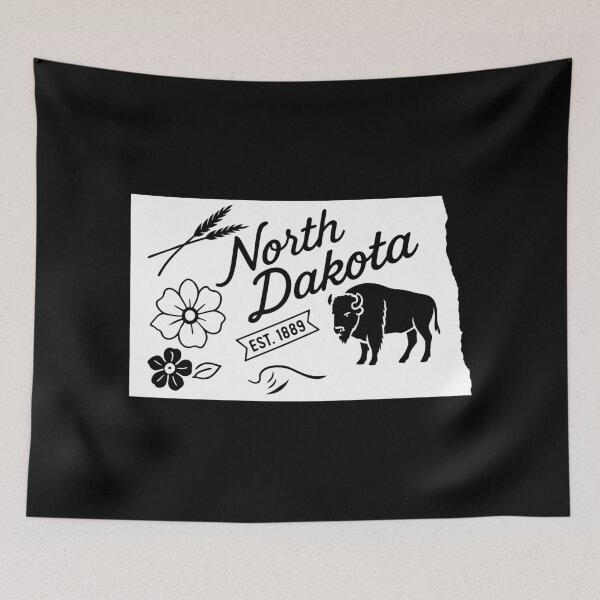 Item preview, North Dakota State Pride | Bison Wheat & Prairie Flower designed and sold by Sunflo67.