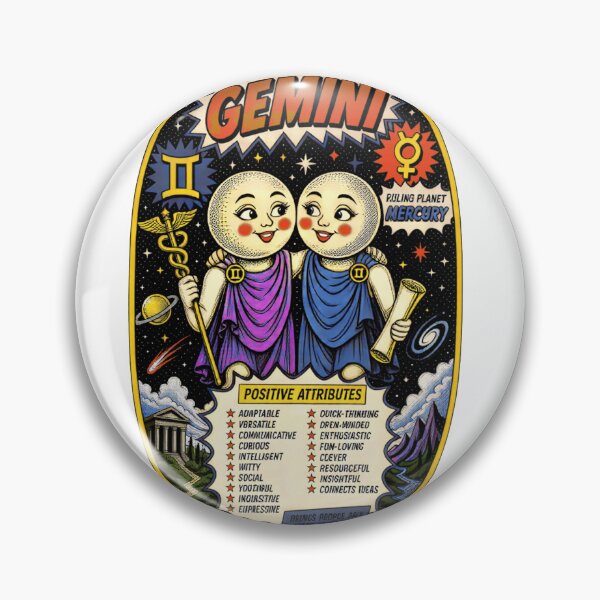 Item preview, Pop Art of the Cosmos -Germini designed and sold by Cosmocharis.