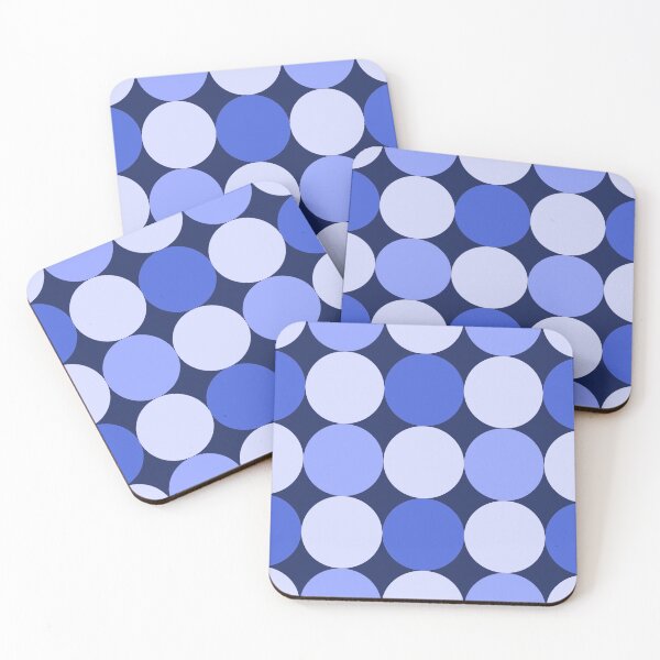 Item preview, Blue ocean  retro polkadot pattern designed and sold by Bloomiastudio.