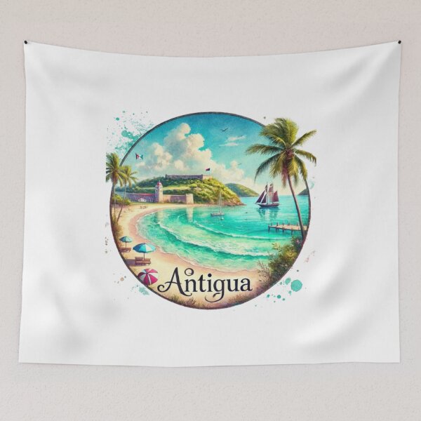 Item preview, Antigua and Barbuda Caribbean  designed and sold by SalterDesigns.
