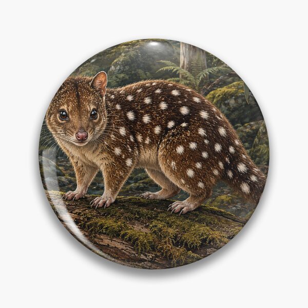 Item preview, Spotted-Tailed Quoll in Forest designed and sold by Pixel Junkies Studio.
