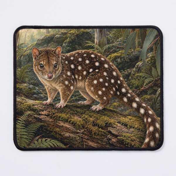 Item preview, Spotted-Tailed Quoll in Forest designed and sold by Pixel Junkies Studio.