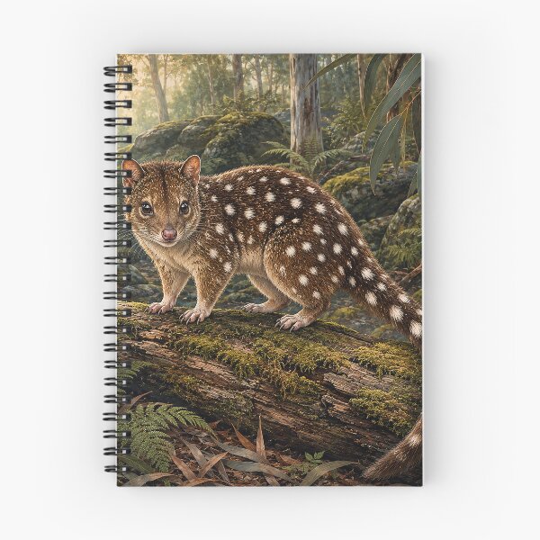 Item preview, Spotted-Tailed Quoll in Forest designed and sold by Pixel Junkies Studio.
