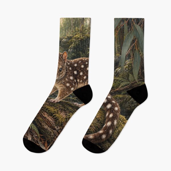 Item preview, Spotted-Tailed Quoll in Forest designed and sold by Pixel Junkies Studio.