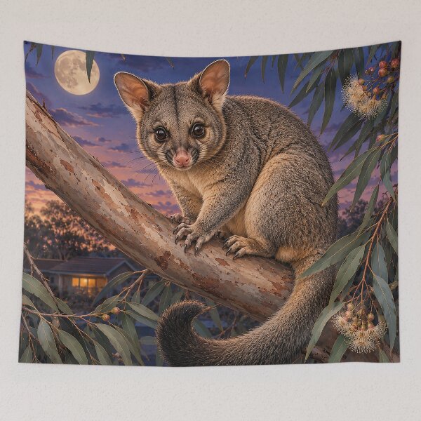 Item preview, Moonlit Brushtail Possum designed and sold by Pixel Junkies Studio.