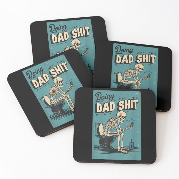 Item preview, doing dad shirt funny skeleton toilet  designed and sold by mariazin.