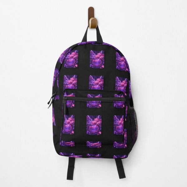 Item preview, Purple Neon Forest Lightning – Magical Nature Glow Design designed and sold by DervoTeck2767.