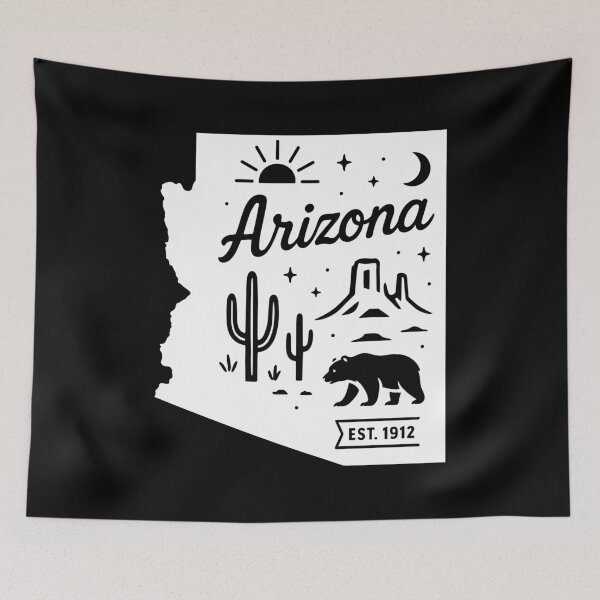 Item preview, Arizona State Pride | Bear Saguaro Cactus & Desert Mesa designed and sold by Sunflo67.