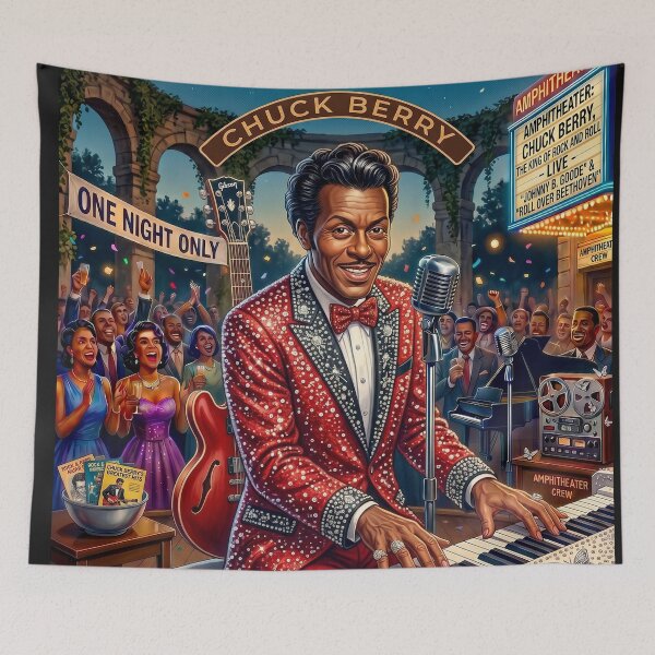 Item preview, CHUCK BERRY - King of Rock and Roll - Vintage American Music Legend designed and sold by DBM Photo Art 1.