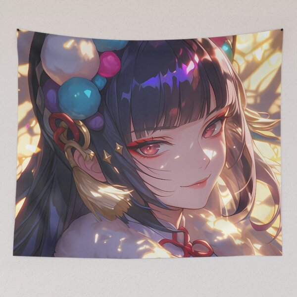 Item preview, Yun Jin Genshin Impact Warm Light Closeup Hair Ornament Smile designed and sold by Spraykart.