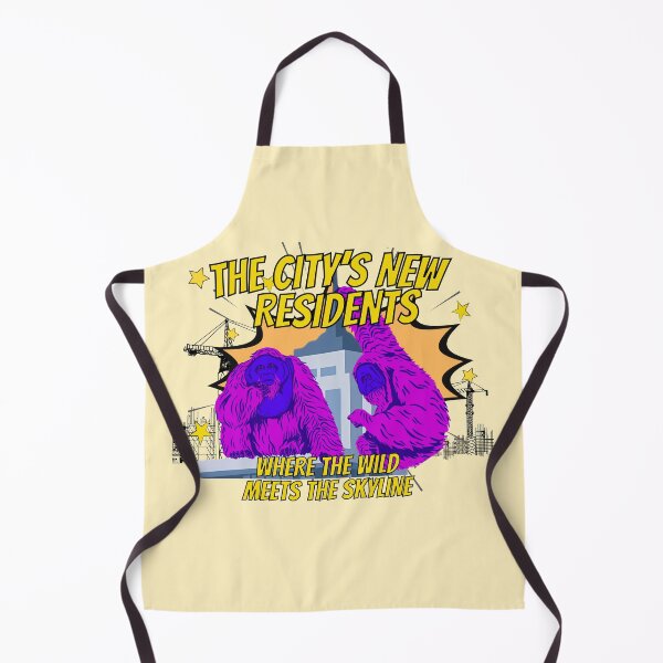 Item preview, Funny Purple Orangutans Urban Jungle Graphic Art designed and sold by SilverSeaBKK.