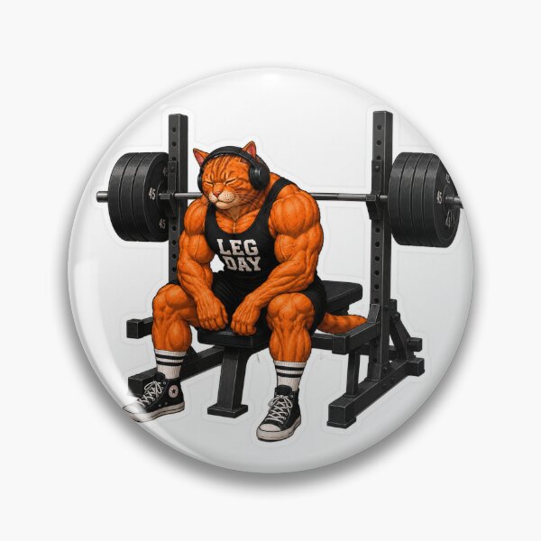 Item preview, Buff Kitty Locking In designed and sold by Aggressively Average .
