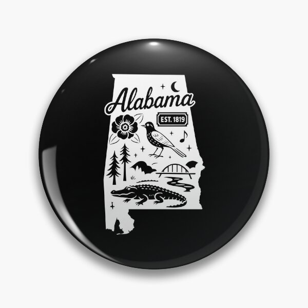 Item preview, Alabama State Pride | Yellowhammer Bird Alligator & Camellia designed and sold by Sunflo67.