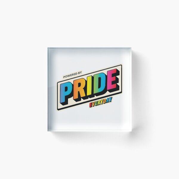 Item preview, LGBTQ Pride Everyday – Rainbow Typography Support Pride Month designed and sold by Pride_Prints.