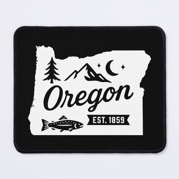 Item preview, Oregon State Pride | Salmon Pine Tree Mountain & Moon designed and sold by Sunflo67.