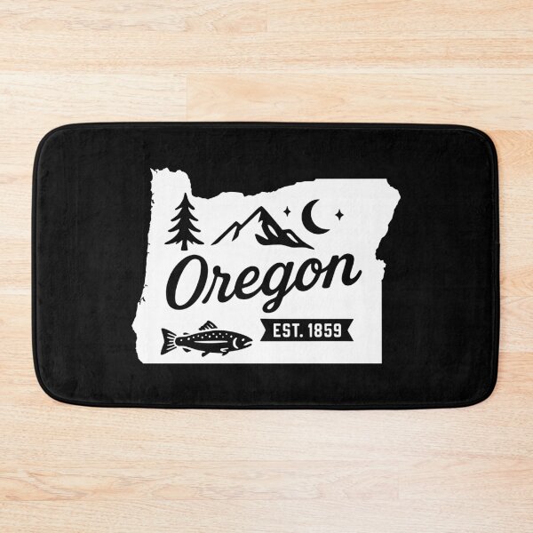 Item preview, Oregon State Pride | Salmon Pine Tree Mountain & Moon designed and sold by Sunflo67.