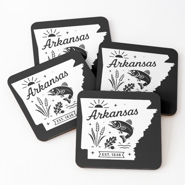 Item preview, Arkansas State Pride | Bass Fish Oak Leaf & Wheat designed and sold by Sunflo67.