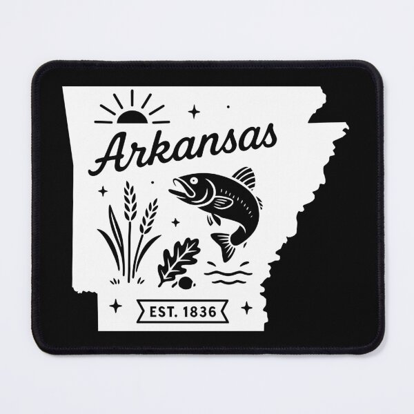 Item preview, Arkansas State Pride | Bass Fish Oak Leaf & Wheat designed and sold by Sunflo67.
