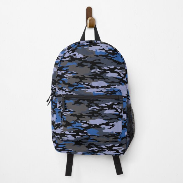 Item preview, Blue camo pattern, light and dark blues, black, gray designed and sold by V3GFX.