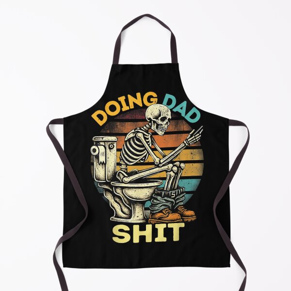 Item preview, doing dad shirt funny skeleton toilet designed and sold by mariazin.
