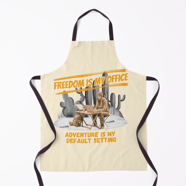 Item preview, Freedom Is My Office Desert Digital Nomad designed and sold by SilverSeaBKK.