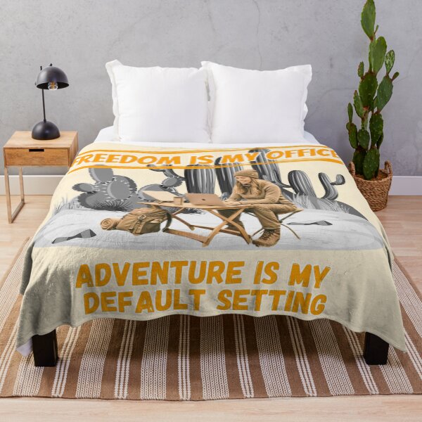 Item preview, Freedom Is My Office Desert Digital Nomad designed and sold by SilverSeaBKK.