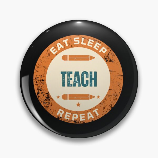 Item preview, Eat Sleep Teach Repeat Funny Teacher Shirt designed and sold by Pixie-agenca.