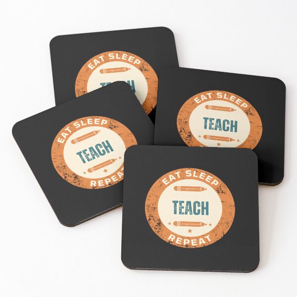 Item preview, Eat Sleep Teach Repeat Funny Teacher Shirt designed and sold by Pixie-agenca.