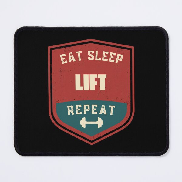Item preview, Eat Sleep Lift Repeat Funny Gym Shirt designed and sold by Pixie-agenca.