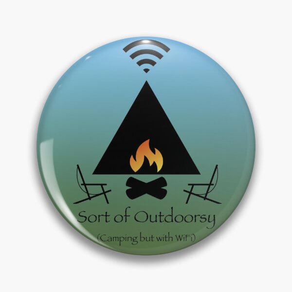 Item preview, Funny Sort of Outdoorsy Camping with WiFi  designed and sold by ARs-designs.