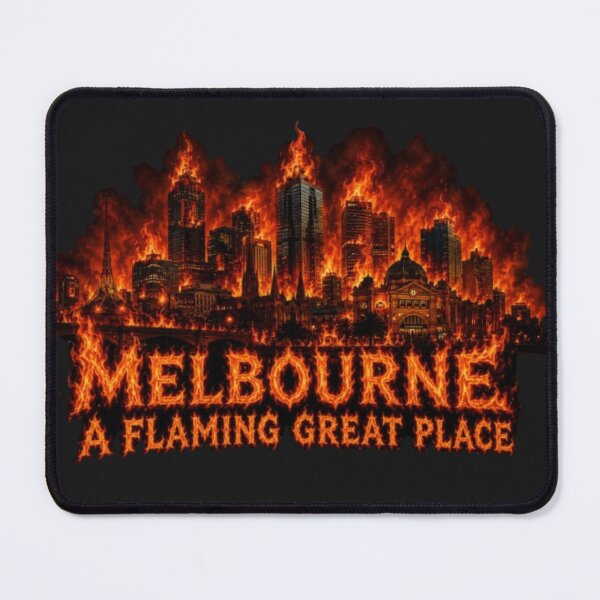 Item preview, Melbourne A flaming great place designed and sold by Kirrindy Designs.
