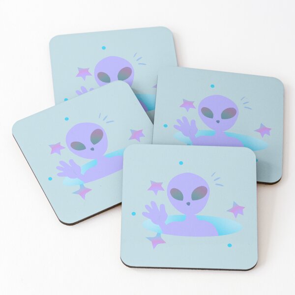 Item preview, Cute Pastel Alien | Kawaii Space Aesthetic Art designed and sold by Rawafi Art Studio.