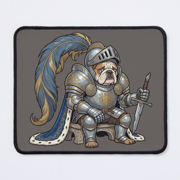 Item preview, Sir Woof, the Overburdened Knight - Regal Relics Dog designed and sold by PerfectTerrible.