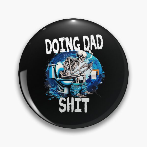 Item preview, doing dad shirt funny skeleton toilet  designed and sold by mariazin.