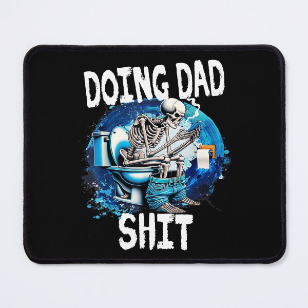 Item preview, doing dad shirt funny skeleton toilet  designed and sold by mariazin.