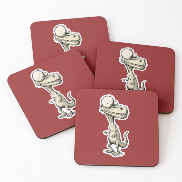 Item preview, Derpy Eyed Dinosaur Sketch Illustration designed and sold by PreeCha Art & Co..