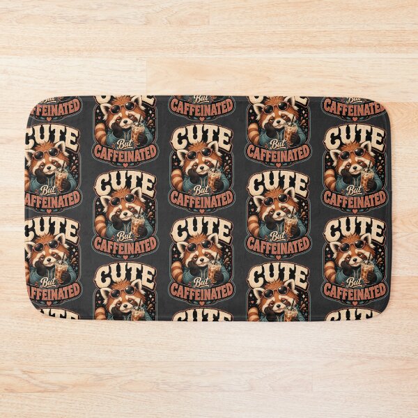 Item preview, Cute But Caffeinated Red Panda Coffee Lover designed and sold by JerdbordinShop.