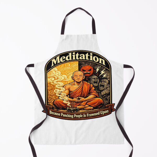 Item preview, Angry Mind Calm Monk Meditation Humor designed and sold by Dresut.