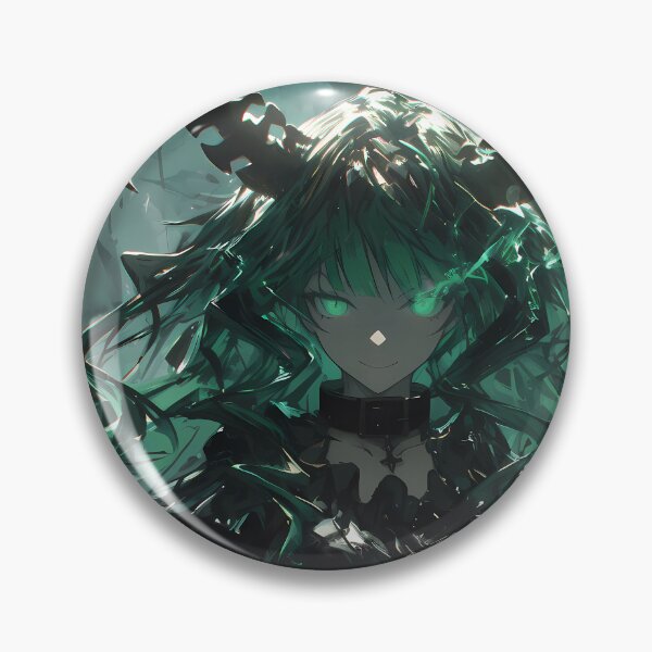 Item preview, Dead Master Black Rock Shooter Gothic Teal Glow Dark Fantasy Cathedral designed and sold by 108Recordings.