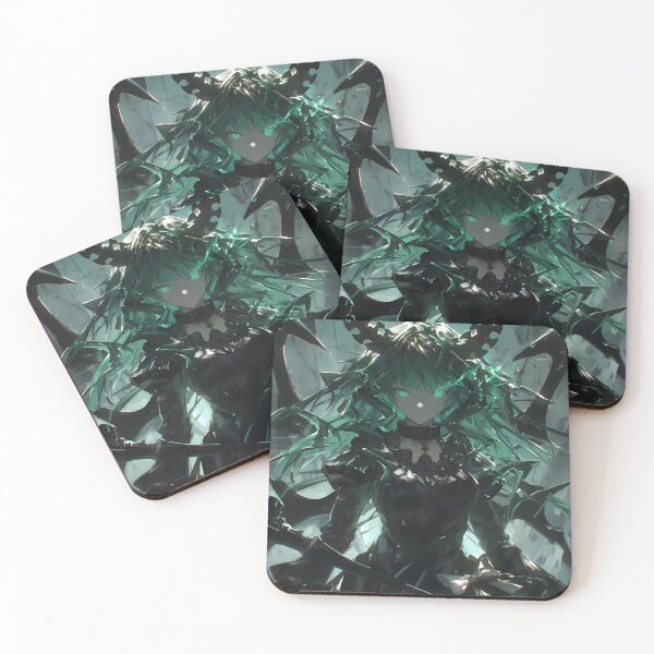 Item preview, Dead Master Black Rock Shooter Gothic Teal Glow Dark Fantasy Cathedral designed and sold by 108Recordings.