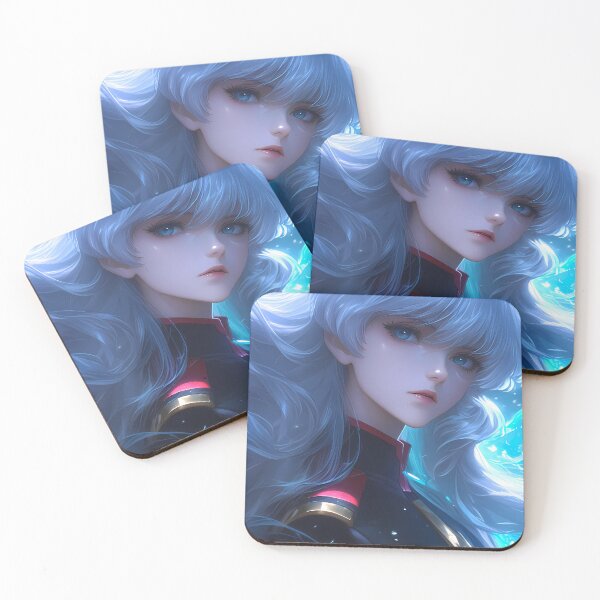 Item preview, Miorine Rembran Gundam Witch Mercury Silver Hair Blue Glow designed and sold by 108Recordings.