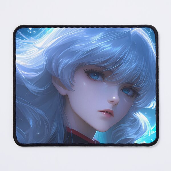 Item preview, Miorine Rembran Gundam Witch Mercury Silver Hair Blue Glow designed and sold by 108Recordings.