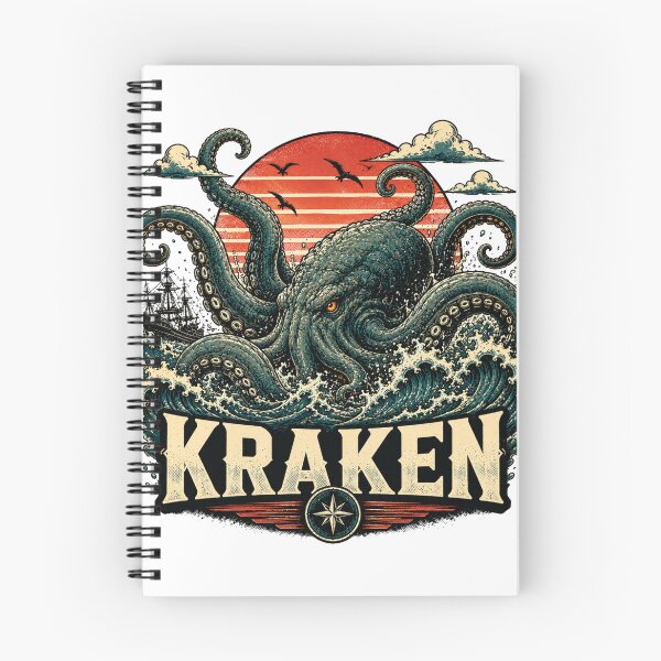 Item preview, Kraken Sea Monster Giant Octopus Attack Vintage designed and sold by JonelleTshirts.