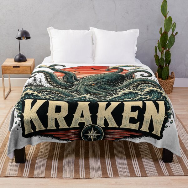 Item preview, Kraken Sea Monster Giant Octopus Attack Vintage designed and sold by JonelleTshirts.