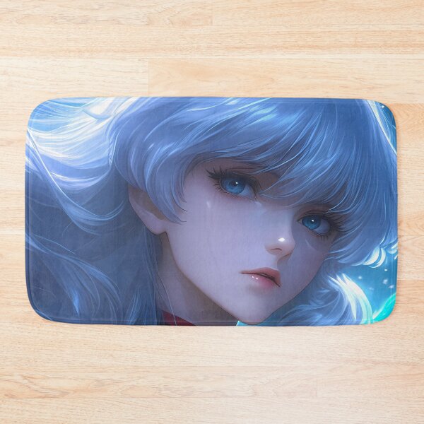 Item preview, Miorine Rembran Gundam Witch Mercury Silver Hair Blue Glow designed and sold by 108Recordings.