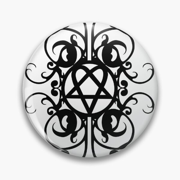 Item preview, Heartagram. Gothic ornamental design designed and sold by Tribalgothss.