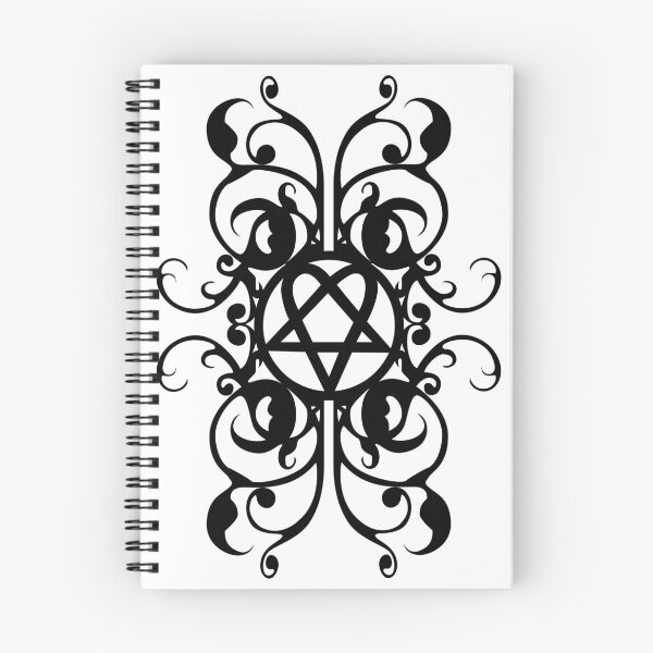 Item preview, Heartagram. Gothic ornamental design designed and sold by Tribalgothss.