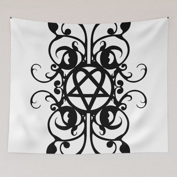 Item preview, Heartagram. Gothic ornamental design designed and sold by Tribalgothss.
